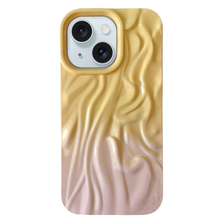 Custodia per cellulare in TPU con sensazione oleosa e sfumata di rughe, For iPhone 15, For iPhone 14, For iPhone 14 Pro, For iPhone 14 Pro Max
