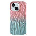 Custodia per cellulare in TPU con sensazione oleosa e sfumata di rughe, For iPhone 15, For iPhone 14, For iPhone 14 Pro, For iPhone 14 Pro Max