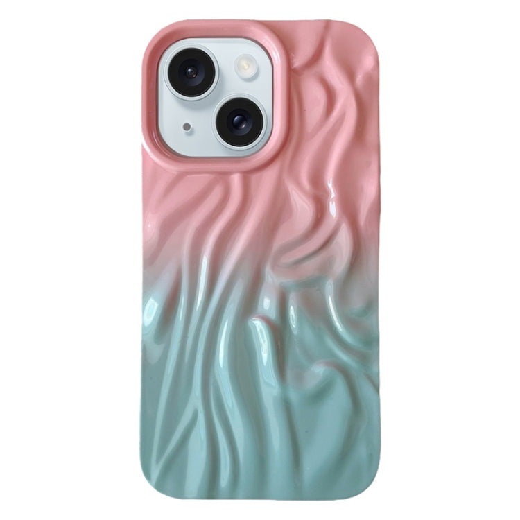 Custodia per cellulare in TPU con sensazione oleosa e sfumata di rughe, For iPhone 15, For iPhone 14, For iPhone 14 Pro, For iPhone 14 Pro Max