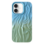 Custodia per cellulare in TPU con sensazione oleosa e sfumata di rughe, For iPhone 16 Plus, For iPhone 16, For iPhone 15 Pro Max, For iPhone 15 Pro, For iPhone 15 Plus