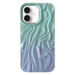 Custodia per cellulare in TPU con sensazione oleosa e sfumata di rughe, For iPhone 16 Plus, For iPhone 16, For iPhone 15 Pro Max, For iPhone 15 Pro, For iPhone 15 Plus