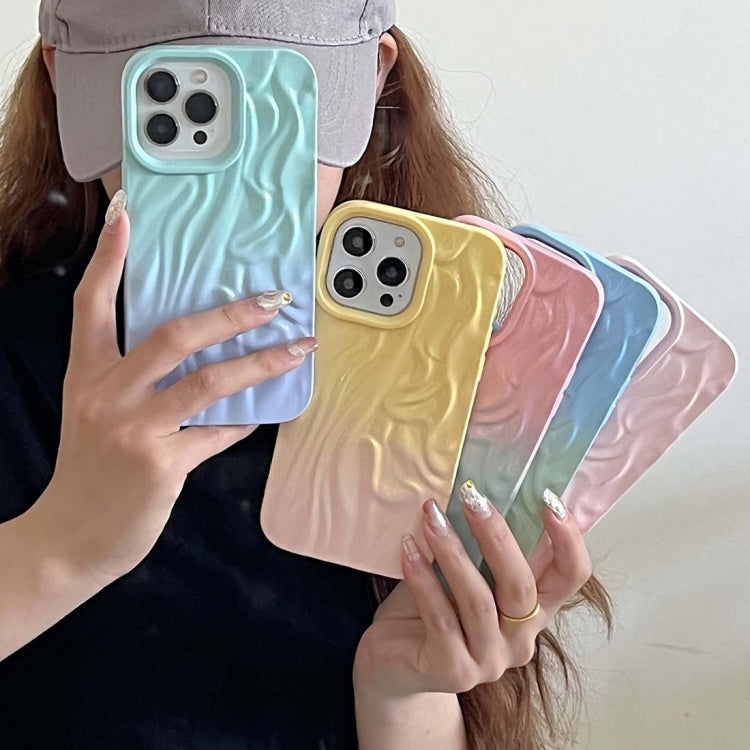 Custodia per cellulare in TPU con sensazione oleosa e sfumata di rughe, For iPhone 12 Pro
