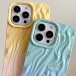 Custodia per cellulare in TPU con sensazione oleosa e sfumata di rughe, For iPhone 16 Plus, For iPhone 16, For iPhone 15 Pro Max, For iPhone 15 Pro, For iPhone 15 Plus