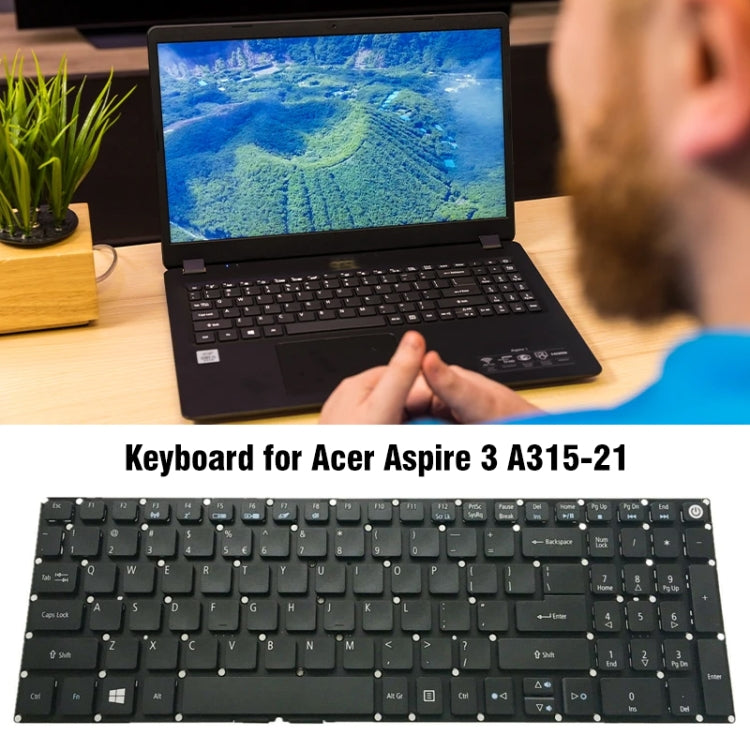 US Version Keyboard, For Acer Aspire 3 A315-21 / A315-31