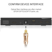 EMK Cavo di collegamento in fibra ottica audio digitale TV placcato oro, 0.5m, 1m, 1.5m, 2m, 3m, 5m, 8m, 10m, 15m, 20m, 25m, 30m