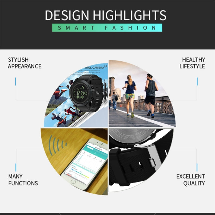 SPOVAN PR1 Orologio intelligente Bluetooth luminoso impermeabile per esterni