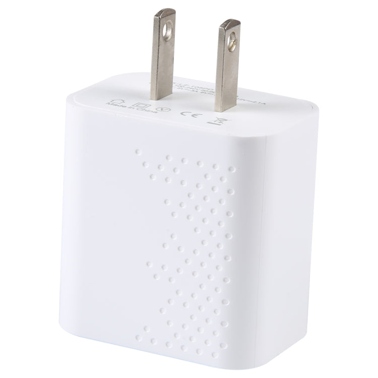 LZ-105PD Caricabatterie da viaggio con motivo a punti con porte USB-C / Type-C da 25 W, US Plug, EU Plug