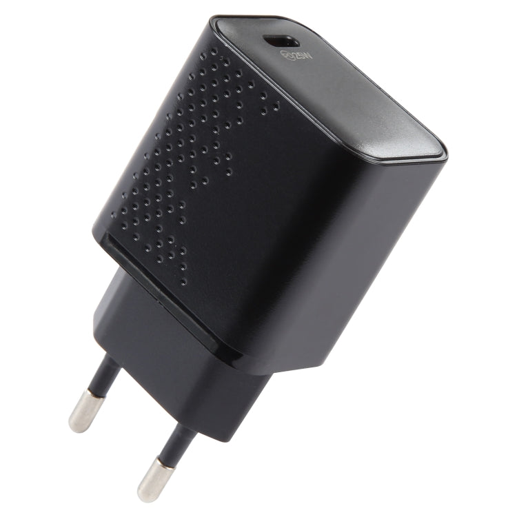 LZ-105PD Caricabatterie da viaggio con motivo a punti con porte USB-C / Type-C da 25 W, US Plug, EU Plug