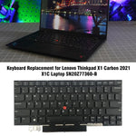 Tastiera retroilluminata per laptop versione USA, For Lenovo Thinkpad X1C / X1 Carbon 2021