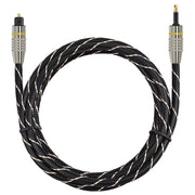EMK Square Port to Round Port Set-top Box Cavo di collegamento in fibra ottica audio digitale, 1m, 1.5m, 2m, 3m, 5m, 10m