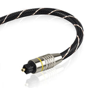 EMK Square Port to Round Port Set-top Box Cavo di collegamento in fibra ottica audio digitale, 1m, 1.5m, 2m, 3m, 5m, 10m