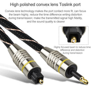 EMK Square Port to Round Port Set-top Box Cavo di collegamento in fibra ottica audio digitale, 1m, 1.5m, 2m, 3m, 5m, 10m