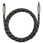 EMK Square Port to Round Port Set-top Box Cavo di collegamento in fibra ottica audio digitale, 1m, 1.5m, 2m, 3m, 5m, 10m