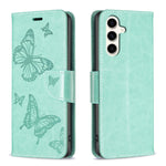 Custodia in pelle con farfalle per Samsung Galaxy S23 FE 5G