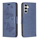 Custodia in pelle con farfalle per Samsung Galaxy S23 FE 5G