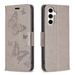 Custodia in pelle con farfalle per Samsung Galaxy S23 FE 5G