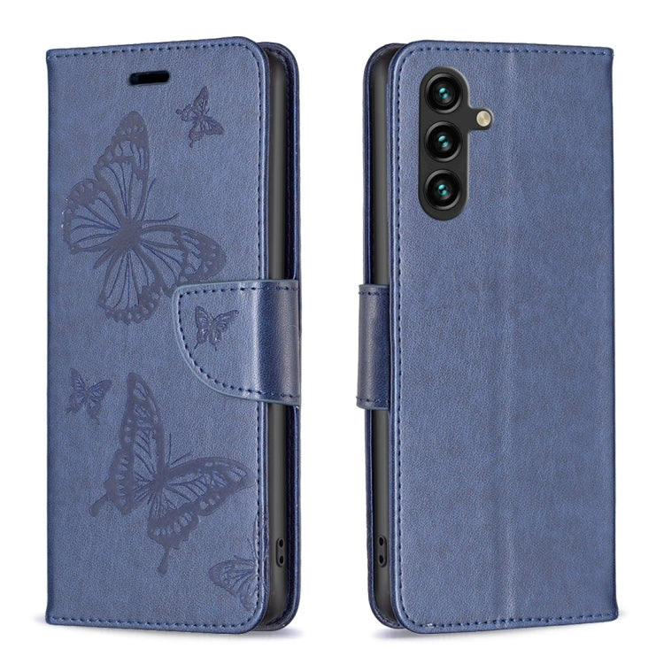 Custodia in pelle con farfalle per Samsung Galaxy A25 5G