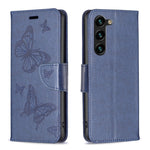 Custodia in pelle con farfalle per Samsung Galaxy S23 FE 5G