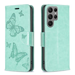 Custodia in pelle con farfalle per Samsung Galaxy A25 5G