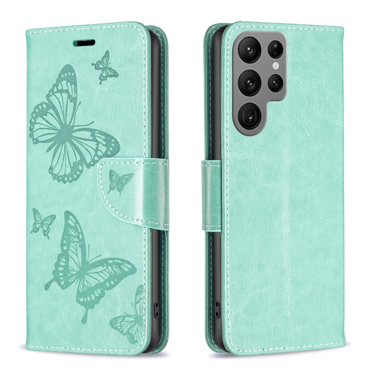Custodia in pelle con farfalle per Samsung Galaxy A25 5G