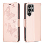 Custodia in pelle con farfalle per Samsung Galaxy A25 5G