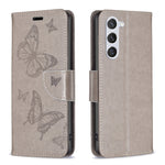 Custodia in pelle con farfalle per Samsung Galaxy S23 FE 5G