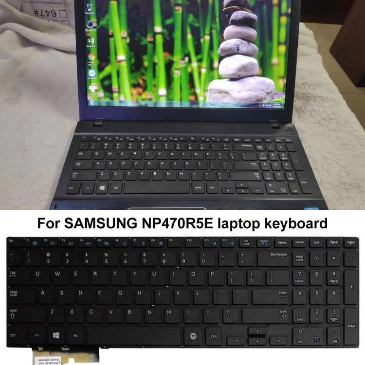 Laptop Keyboard, For Samsung NP470R5E / NP370R5E