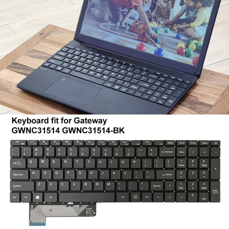 US Version Laptop Keyboard, For Gateway GWNC31514 N15CS9/X317H