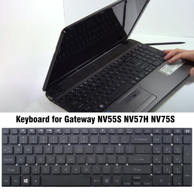 Laptop Keyboard, For Gateway NV55S / NV57H / NV75S