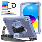 Custodia per tablet ibrida resistente con maniglia e cinturino, For iPad Air 2022 10.9 / Pro 11 2022, For iPad 10th Gen 10.9 2022, For iPad 10.2 2021 / 2020 / 2019, For iPad mini 6 / mini 2024