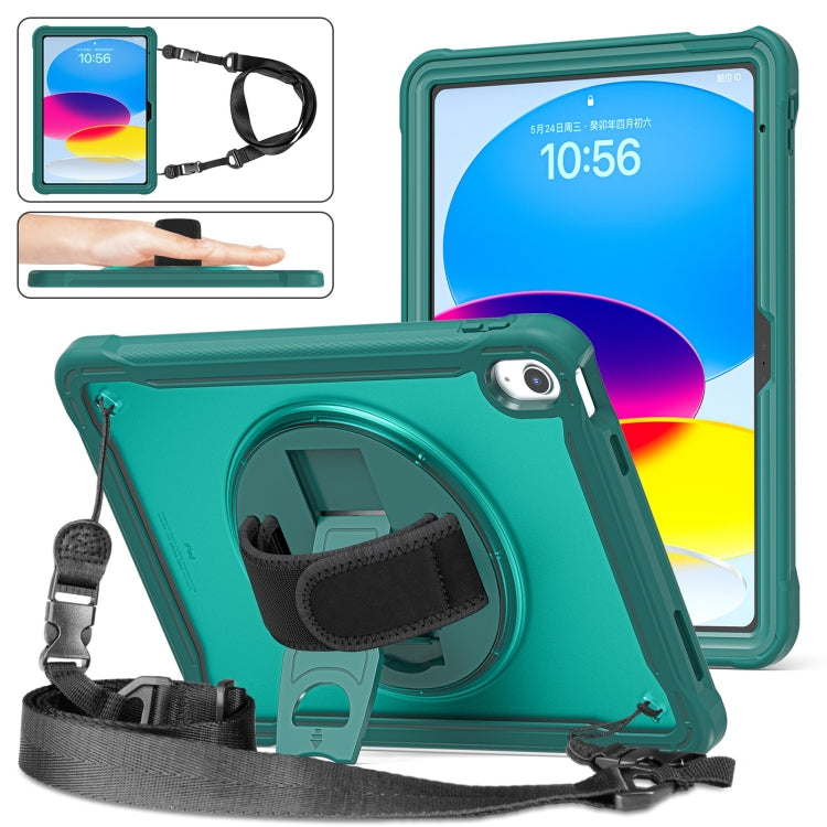 Custodia per tablet ibrida resistente con maniglia e cinturino, For iPad Air 2022 10.9 / Pro 11 2022, For iPad 10th Gen 10.9 2022, For iPad 10.2 2021 / 2020 / 2019, For iPad mini 6 / mini 2024
