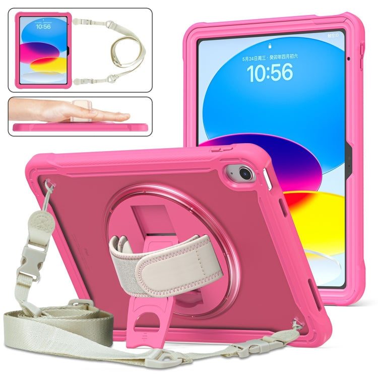 Custodia per tablet ibrida resistente con maniglia e cinturino, For iPad Air 2022 10.9 / Pro 11 2022, For iPad 10th Gen 10.9 2022, For iPad 10.2 2021 / 2020 / 2019, For iPad mini 6 / mini 2024