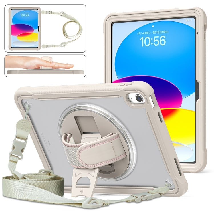Custodia per tablet ibrida resistente con maniglia e cinturino, For iPad Air 2022 10.9 / Pro 11 2022, For iPad 10th Gen 10.9 2022, For iPad 10.2 2021 / 2020 / 2019, For iPad mini 6 / mini 2024