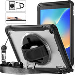 Custodia per tablet ibrida resistente con maniglia e cinturino, For iPad Air 2022 10.9 / Pro 11 2022, For iPad 10th Gen 10.9 2022, For iPad 10.2 2021 / 2020 / 2019, For iPad mini 6 / mini 2024