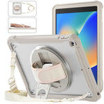 Custodia per tablet ibrida resistente con maniglia e cinturino, For iPad Air 2022 10.9 / Pro 11 2022, For iPad 10th Gen 10.9 2022, For iPad 10.2 2021 / 2020 / 2019, For iPad mini 6 / mini 2024