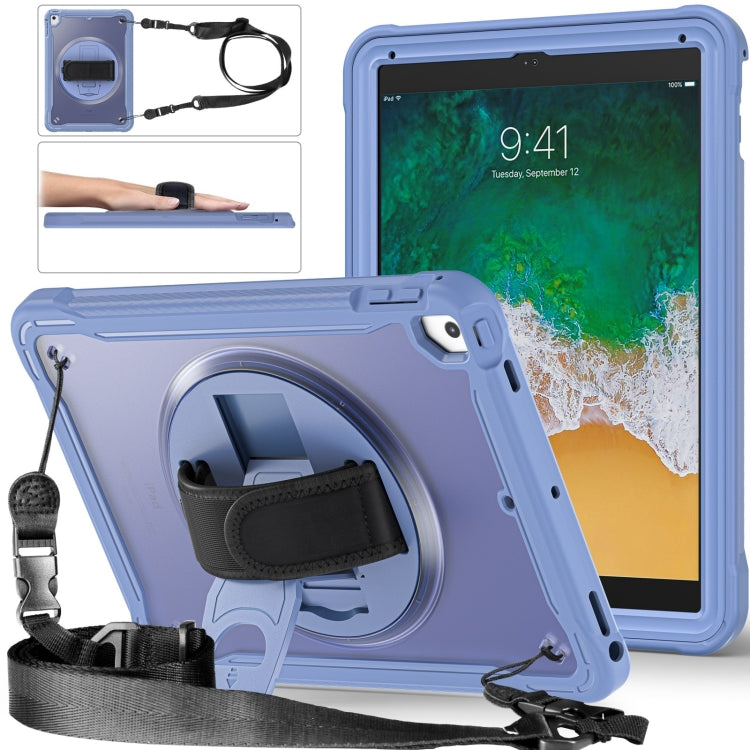 Custodia per tablet ibrida resistente con maniglia e cinturino, For iPad Air / Air 2 / 9.7 2018 / 2017