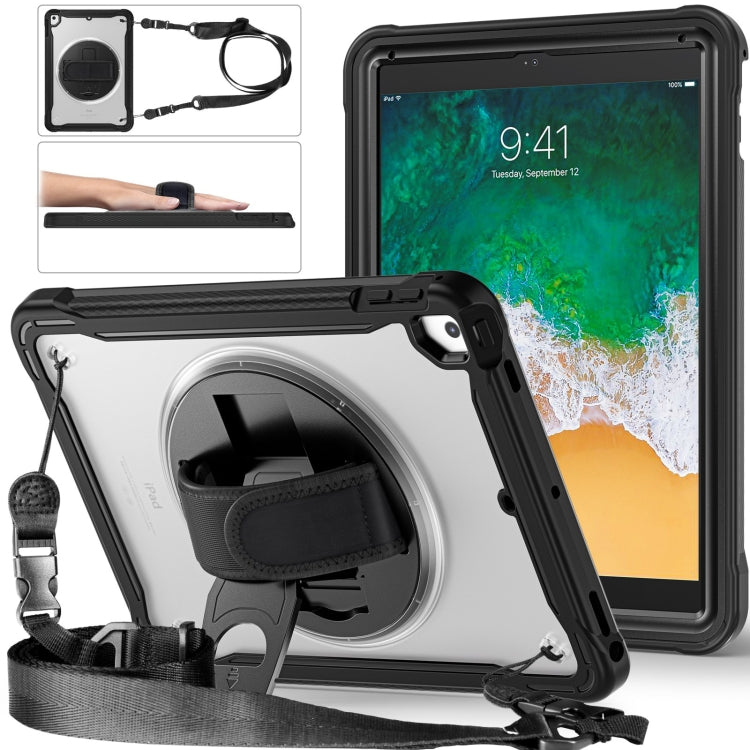 Custodia per tablet ibrida resistente con maniglia e cinturino, For iPad Air / Air 2 / 9.7 2018 / 2017