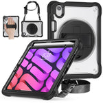 Custodia per tablet ibrida resistente con maniglia e cinturino, For iPad Air 2022 10.9 / Pro 11 2022, For iPad 10th Gen 10.9 2022, For iPad 10.2 2021 / 2020 / 2019, For iPad mini 6 / mini 2024