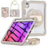 Custodia per tablet ibrida resistente con maniglia e cinturino, For iPad Air 2022 10.9 / Pro 11 2022, For iPad 10th Gen 10.9 2022, For iPad 10.2 2021 / 2020 / 2019, For iPad mini 6 / mini 2024