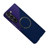Custodia per telefono magnetica MagSafe in fibra di carbonio, For Samsung Galaxy Z Fold5, For Samsung Galaxy Z Flip5
