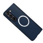 Custodia per telefono magnetica MagSafe in fibra di carbonio, For Samsung Galaxy Z Fold5, For Samsung Galaxy Z Flip5
