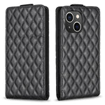 Custodia per telefono in pelle con vibrazione verticale Diamond Lattice, For iPhone 15 Pro Max, For iPhone 15 Pro, For iPhone 15 Plus, For iPhone 15