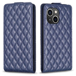 Custodia per telefono in pelle con vibrazione verticale Diamond Lattice, For iPhone 15 Pro Max, For iPhone 15 Pro, For iPhone 15 Plus, For iPhone 15