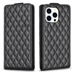 Custodia per telefono in pelle con vibrazione verticale Diamond Lattice, For iPhone 14 Plus, For iPhone 14, For iPhone 14 Pro, For iPhone 14 Pro Max