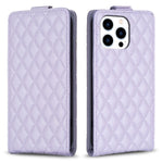Custodia per telefono in pelle con vibrazione verticale Diamond Lattice, For iPhone 14 Plus, For iPhone 14, For iPhone 14 Pro, For iPhone 14 Pro Max