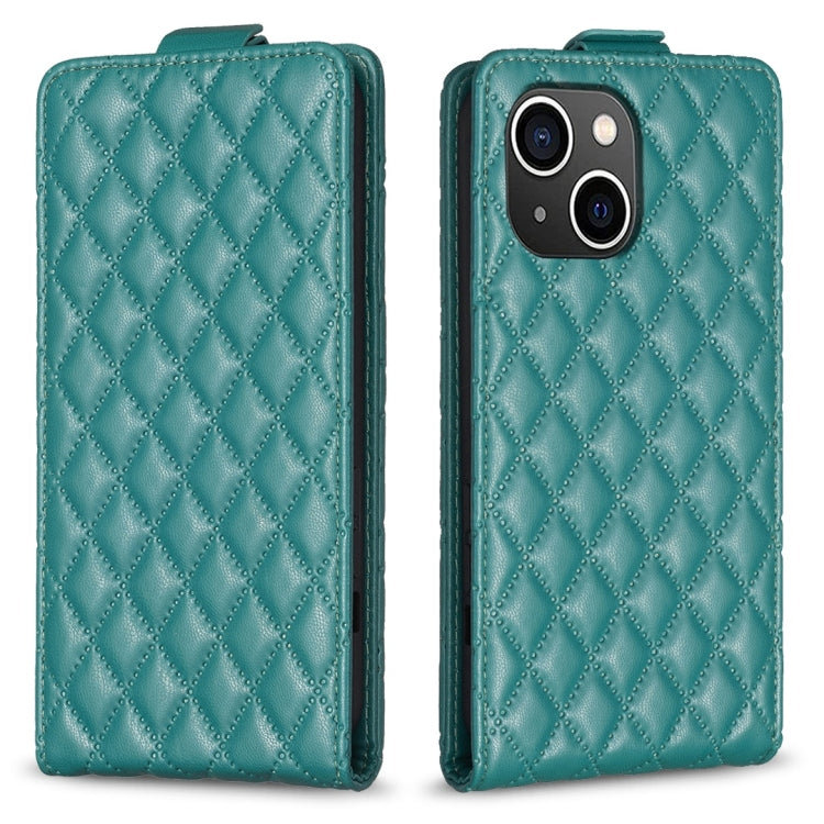 Custodia per telefono in pelle con vibrazione verticale Diamond Lattice, For iPhone 14 Plus, For iPhone 14, For iPhone 14 Pro, For iPhone 14 Pro Max