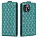 Custodia per telefono in pelle con vibrazione verticale Diamond Lattice, For iPhone 14 Plus, For iPhone 14, For iPhone 14 Pro, For iPhone 14 Pro Max