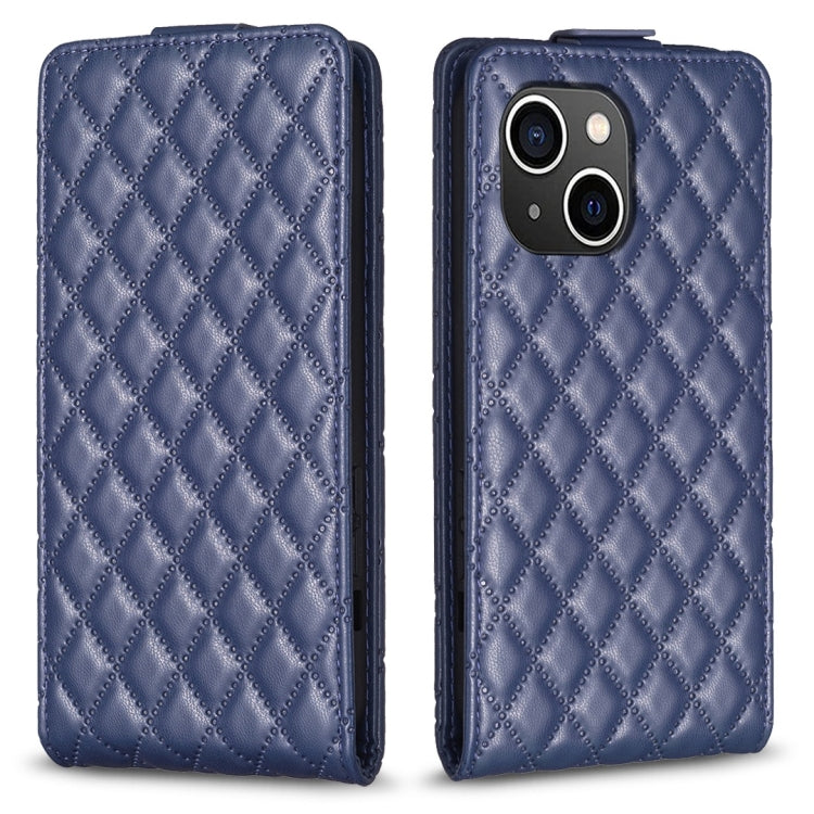 Custodia per telefono in pelle con vibrazione verticale Diamond Lattice, For iPhone 14 Plus, For iPhone 14, For iPhone 14 Pro, For iPhone 14 Pro Max