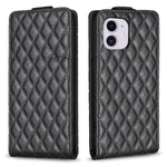 Custodia per telefono in pelle con vibrazione verticale Diamond Lattice, For iPhone 12 / 12 Pro, For iPhone 12 Pro Max, For iPhone 11 Pro Max, For iPhone 11