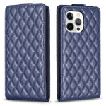 Custodia per telefono in pelle con vibrazione verticale Diamond Lattice, For iPhone 12 / 12 Pro, For iPhone 12 Pro Max, For iPhone 11 Pro Max, For iPhone 11